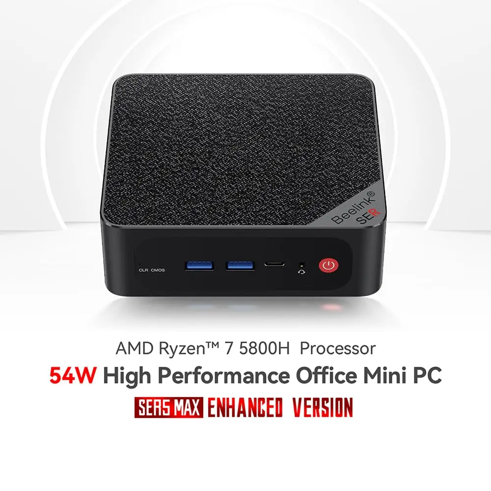 Beelink SER5 MAX 5800H 32GB DDR4、500G Amazon.com: Beelink SER5 with 8-Core AMD Ryzen 7 5825U, 32GB