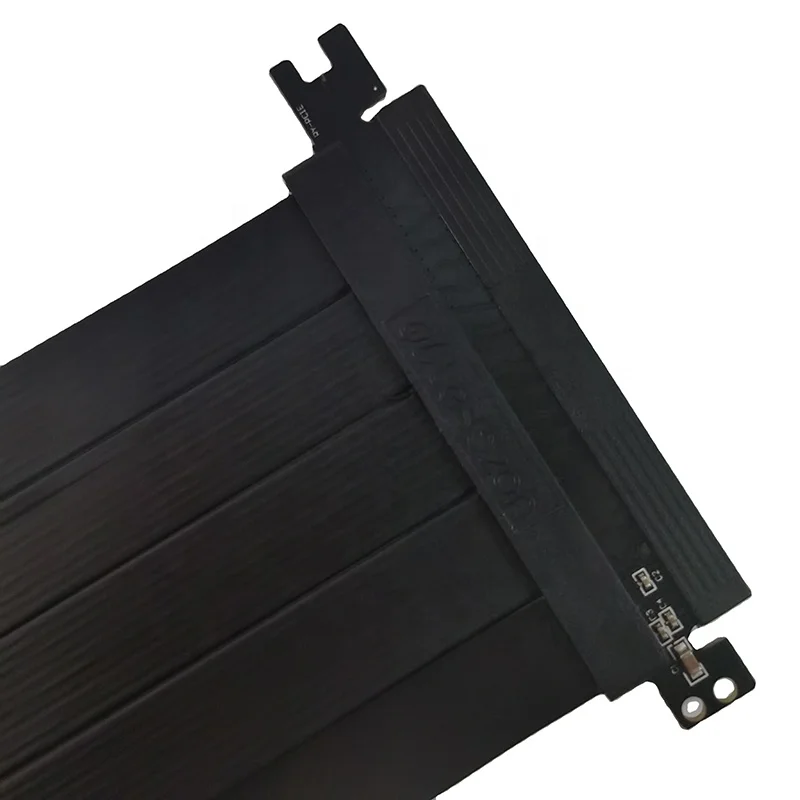 Cabo Riser Pcie X16 para Placa Gráfica Cabo de Extensão Pci Express Extensor Blindado sem Perdas Antijam Gpu Axyb Velocidade Total 3.0 4.0 - Imagem 4