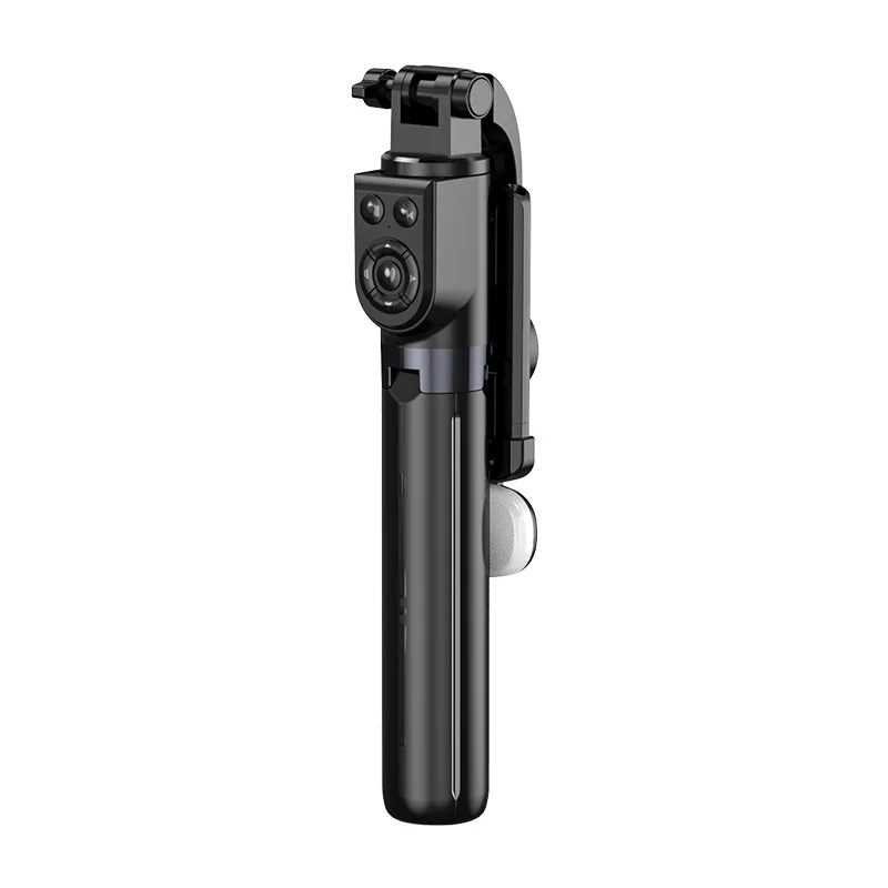 Selfie stick mobile phone tripod 1 m with remote and led cell holder for live stream compatible iPhone Android