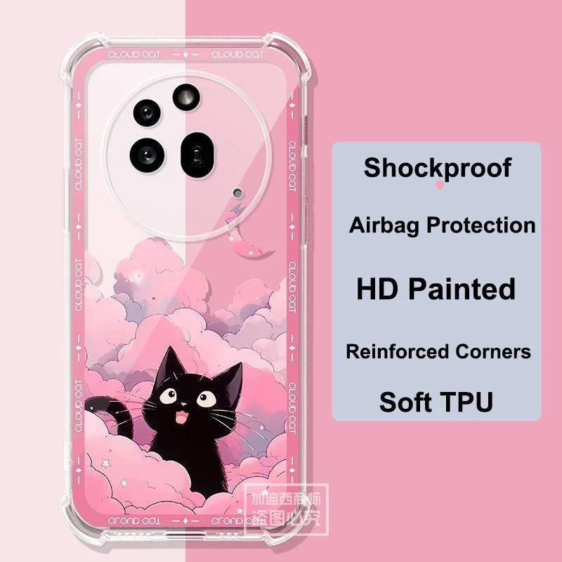 Enhanced Transparent Shockproof Anti-Fall Phone Case - Slim and Soft TPU Cover