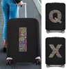 Luggage Protective Cover 18-28inch Trolley Baggage Travel Bag Dust Covers Elastic Protection Suitcase Case Text Letter Printed 1