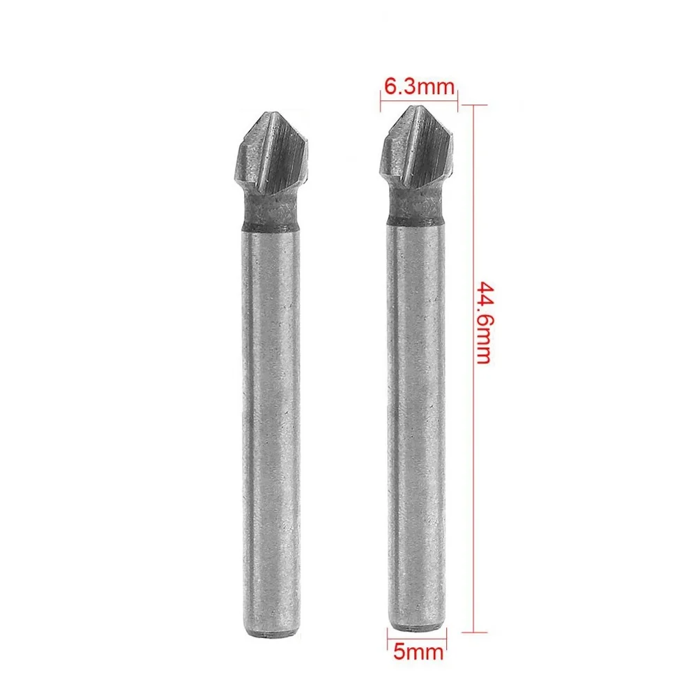 

2pcs 3 Flute 90Degree Countersink Drill Bit Chamfering Tool Chamfer Cutter For Stainless Steel Aluminum Carbon Thin Iron Tools