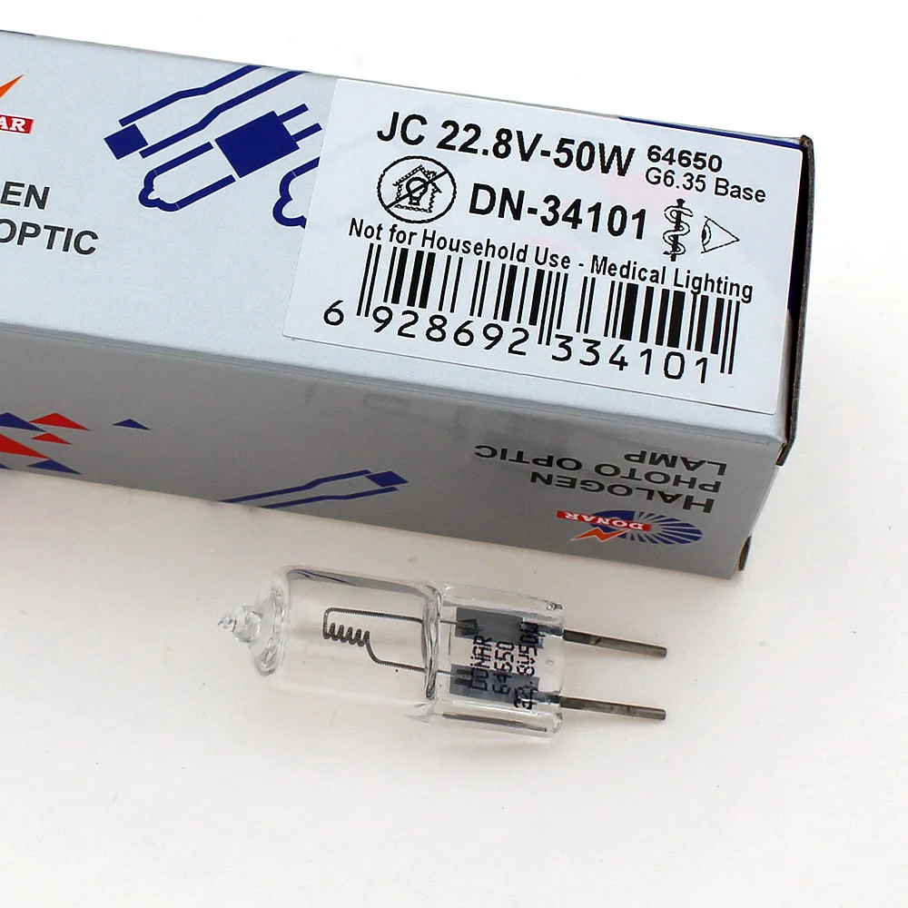 DN-34101 64650 22.8V 50W 6419/AX G6.35 Halogen Light Bulb DR MACH Hanaulux Operating Theater Operation Room Surgical Lights Lamp