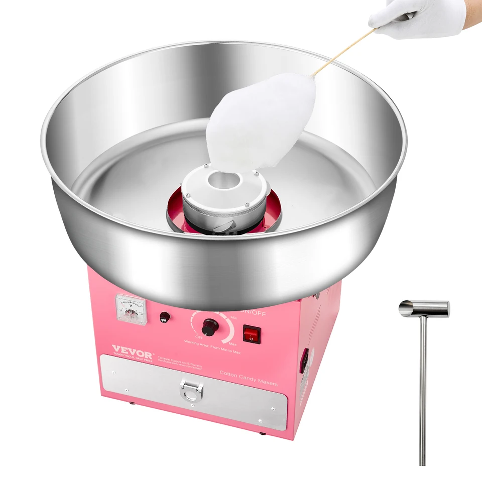 SucceBuy Commercial Electric Cotton Candy Machine 1000W
