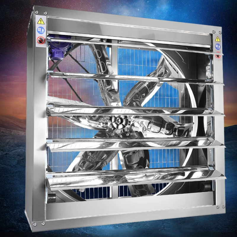 Shutterexhaustfannegativepressurefanatticroofventgaragewall