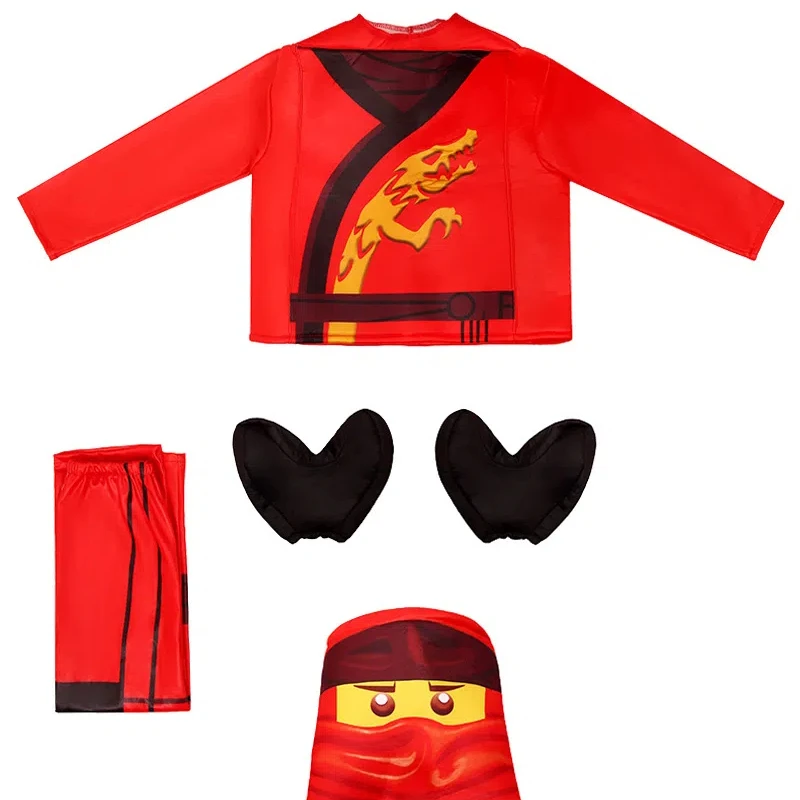 2024 New Arrival Guy Boy Hidden Warrior Kai Outfit Fancy Dress Up Kids Ninja Lloyd Halloween Costume Costume For Kids Cosplay