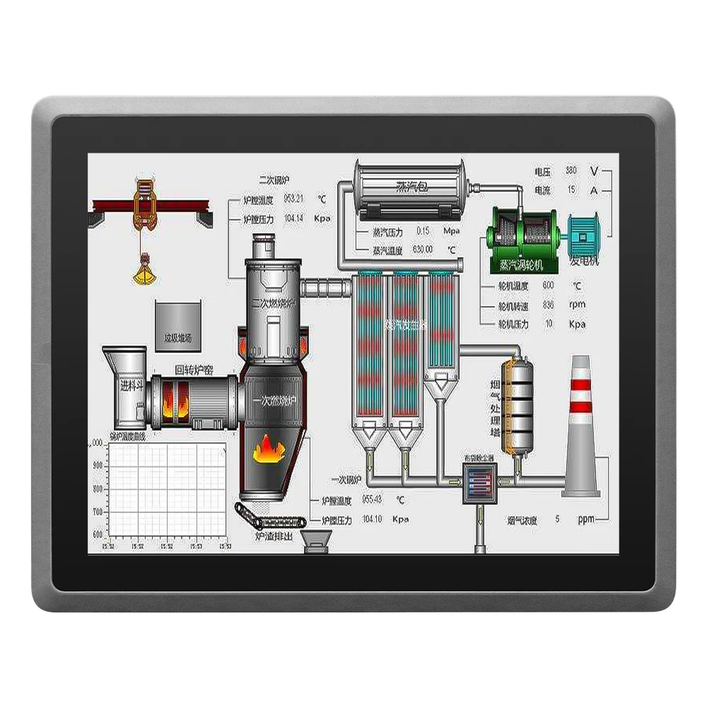 

All aluminum embedded VESA wifi rj45 fanless enclosure industrial tablet touch screen industrial pc panel 12v