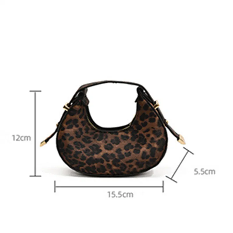 Fashionable Women's Bag, Chic Mini Tote Bag Temperament Leopard PU Leather Handbag Purse for Women Evening Party Date Daily Wear
