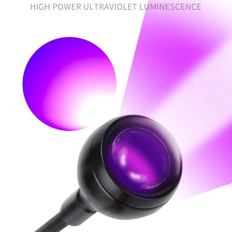UV 램프 네일 조명 건조기 LED 자외선 유연한 USB 미니 젤 경화 매니큐어 페디큐어 도구