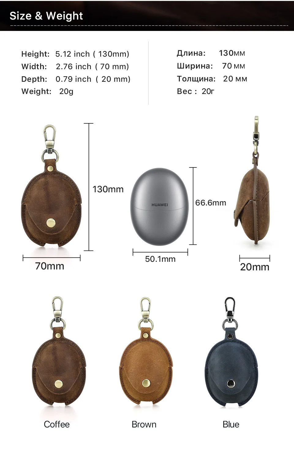 Genuine Leather Bluetooth Earphone Case For FreeBuds 5 Charging Wireless Headphones Cases Cover Protective