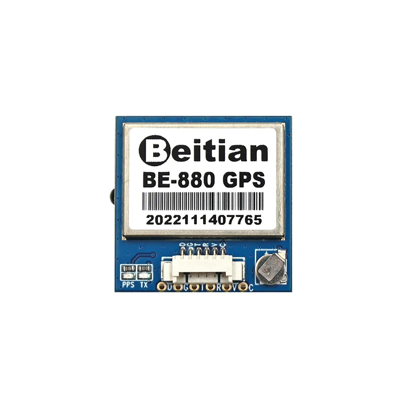 Boîtier du Module GPS Boussole BE-880 pour Drone FPV, haute précision et fiabilité, sur fond noir.