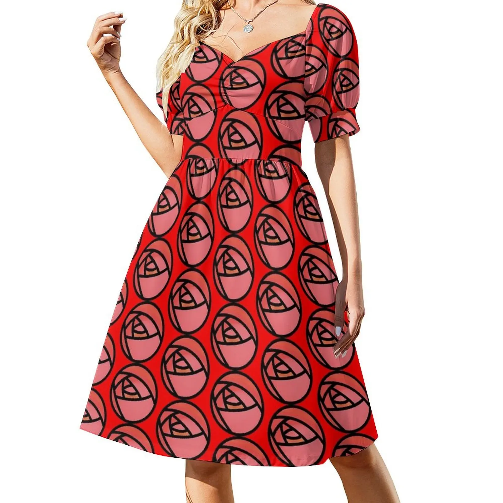 thumbnail image 1 of Vestido de manga corta Charles Mackintosh Rose Ropa estética ropa de mujer vestido morado Vestido, 1 of 7