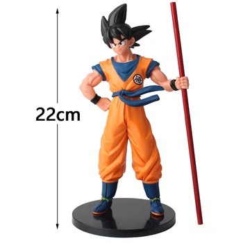 Dragon Ball Son Goku Super Saiyan Anime Figure 22cm Goku DBZ Action Figure Model Gifts Collectible Figurines for Kids 2