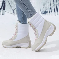 Snow Boots for Women Platform Shoes Boots Plush Keep Warm Women's Thigh High Boots Winter Ankle Boots Comfortable Walking Shoes 5