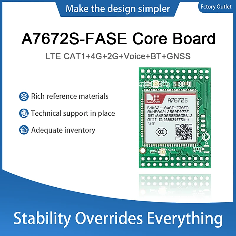 SIMcom A7672S-FASE A7672S Development Board LTE CAT1+4G+2G+Voice+GNSS