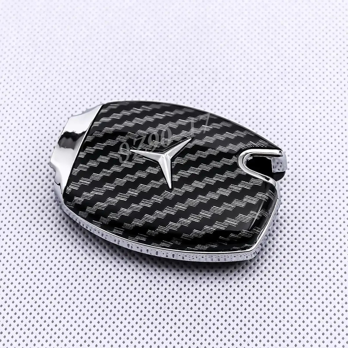 Premium Carbon Fiber Car Key Fob Cover with Keychain