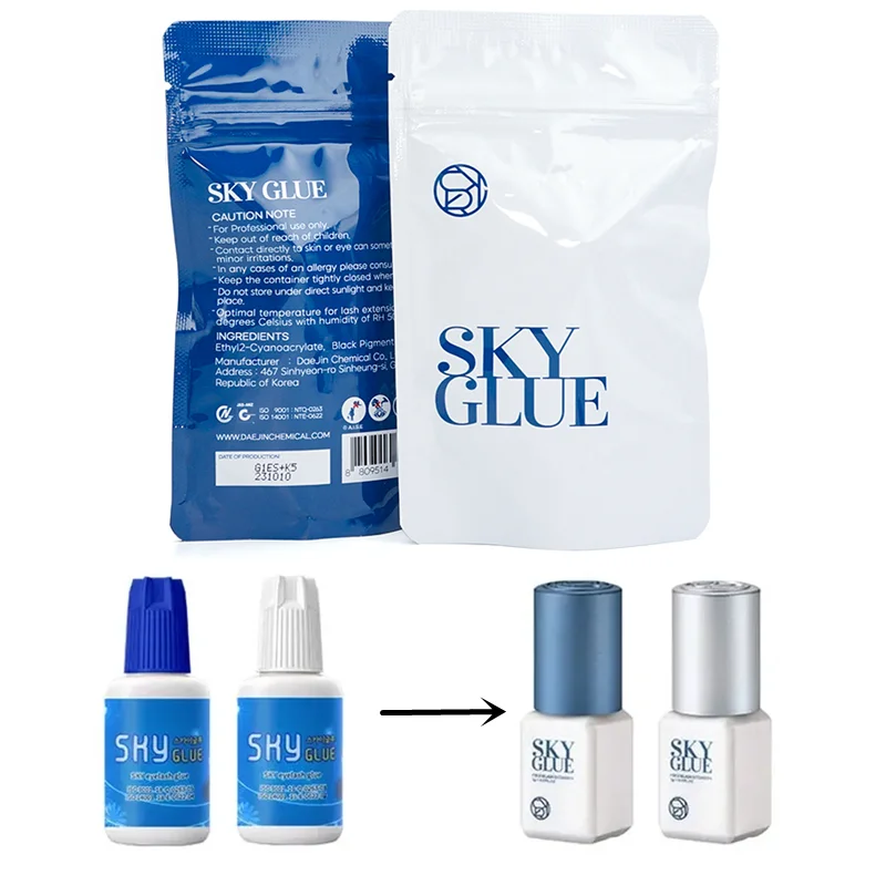 

5g Sky S+/TD Glue 1s Fast Dry Adhesive Strong False Eyelash Extension Glue Low Smell No Irritation Lashes Glue Makeup Tools