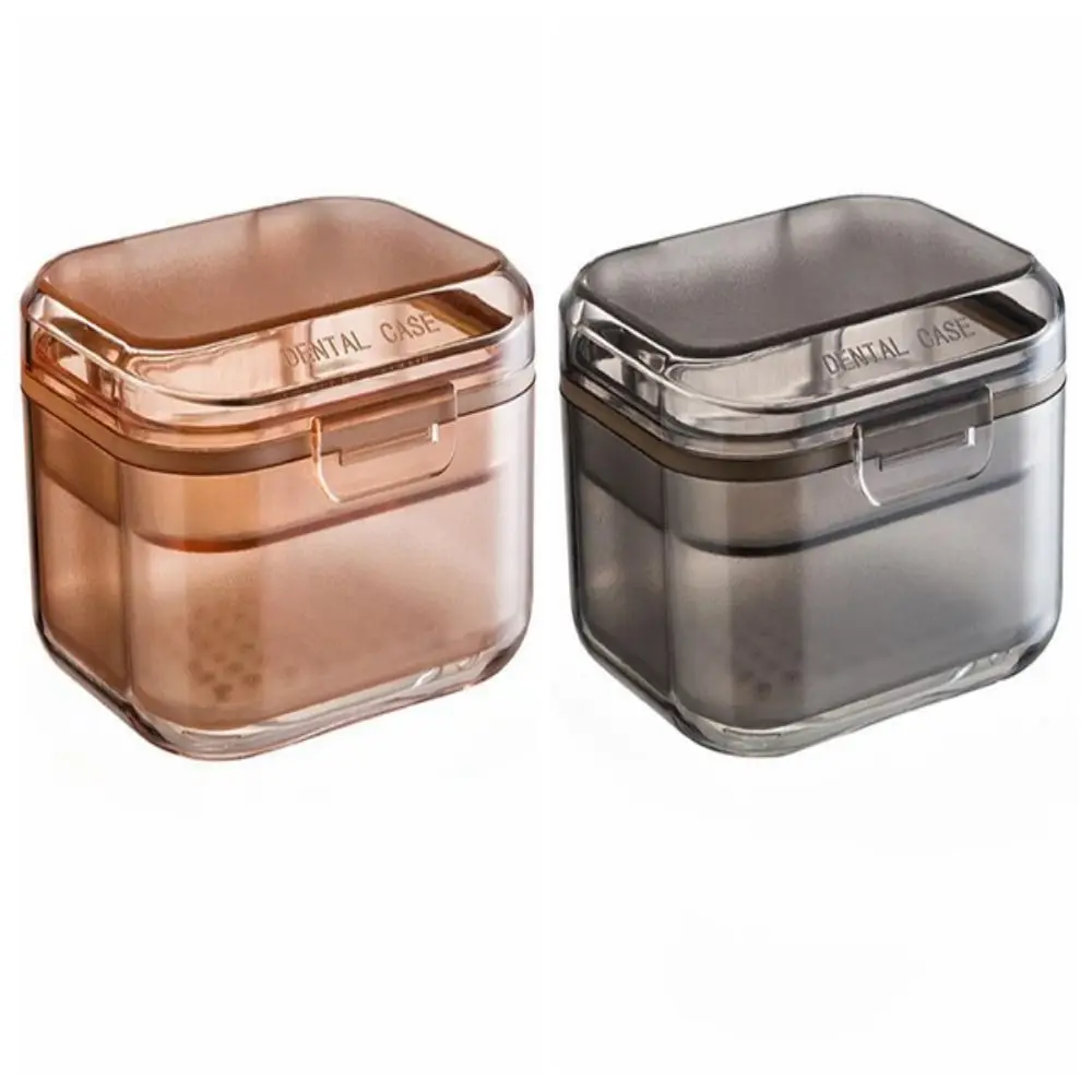2023 New Three Layer Dental Cover Box Invisible Orthodontic Retainer Orthodontic Storage Box Drainage Layered Portable