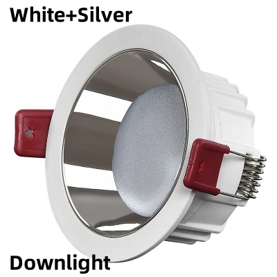 Focos LED COB antideslumbrantes redondos empotrados regulables de 7 W, 9 W, 12 W y 15 W para techo, iluminación de centros comerciales y oficinas