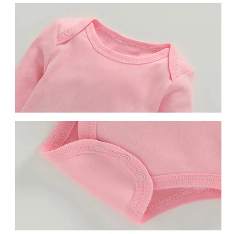 3Pieces/lot Bodysuit For Newborns Cotton Long Sleeve Infant Baby Girls Boys Jumpsuit Soft Solid Baby's Rompers 3-24Month