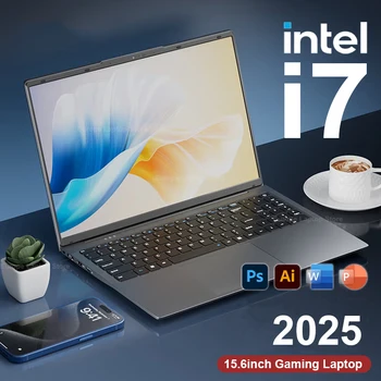 15.6 inch Windows 11 Pro Intel Core I7 6500U Laptop Computer 16GB DDR4 512GB 1TB SSD Portable Notebook PC Gamer Gaming Laptops 1