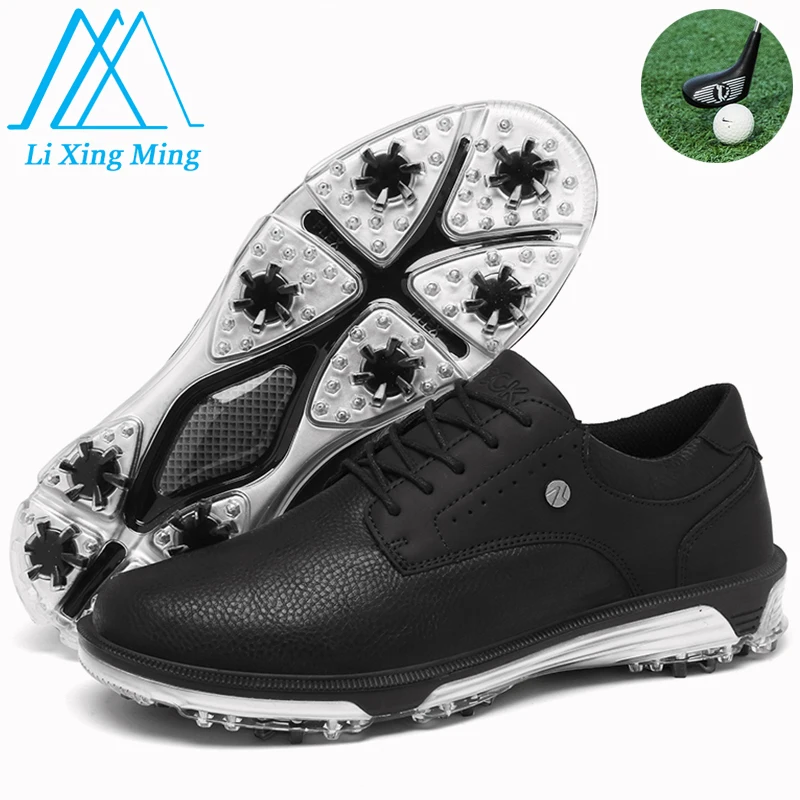 2024 Golf Shoes Men X21 Waterproof Anti-slip Studs Golf Outdoor Training Luxury Brand Sport Shoes Designer Leather Golf Sneakers
