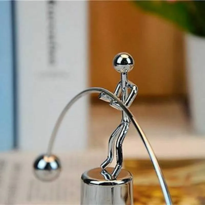 Newtons Cradle Balance Ball Swing Weightlifting Desktop Weights Physics Pendulum Metal Crafts