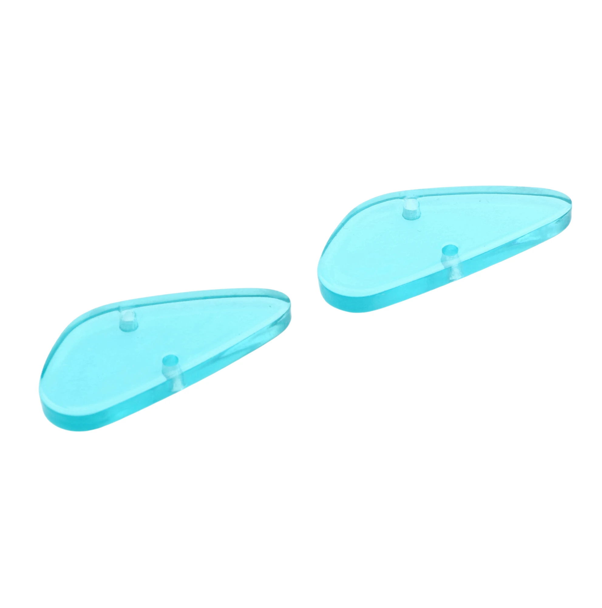 12PCS Candy Harz Acryl Rohlinge Ausschnitt Halbkreis Anschlüsse Ohrring Teile Abstrakte Anhänger, 2 Löcher Ohrringe Erkenntnisse, ACE345 – Detail 9