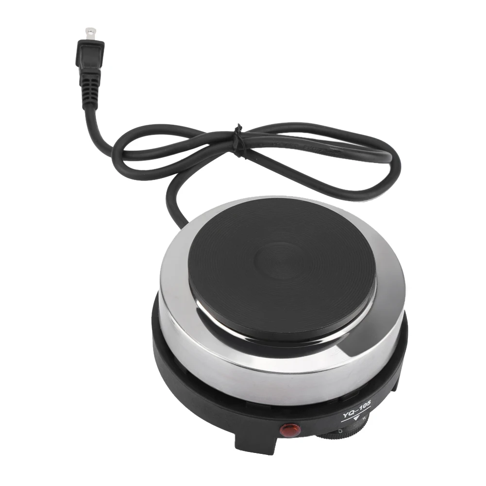 Coffee Heater Electric Stove Mini Stove Portable 500W Electric Mini Hot Plate Multifunction Home Heater (US Plug 110V)