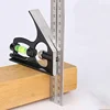 Horizontal movable stainless steel mobile combination angle ruler civil engineering measurement tool 300MM adjustable ruler 1