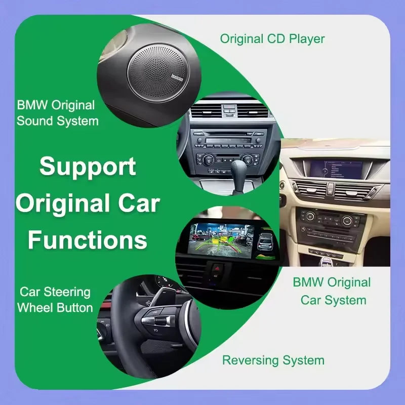 Radio para Auto Qualcomm de 8 Núcleos, 8+128GB, CarPlay Inalámbrico, Android Auto, Pantalla Multimedia para BMW X3 E83 2003-2011, Navegación GPS, AUX, Pantalla Táctil 6