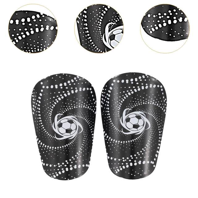 Lightweight PU Leather Football Shin Guards Breathable Leg Protector Sport Guard for Soccer Basketball Volleyball