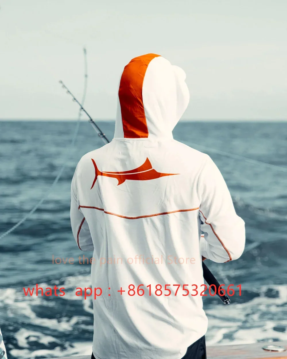 Description Picture 6 of itemBill Fish Gear Mens Long Sleeve Fishing Hoodie Shirts Fishing Performance Apparel Camisa De Pesca Fishing Sun Protection Jerseys