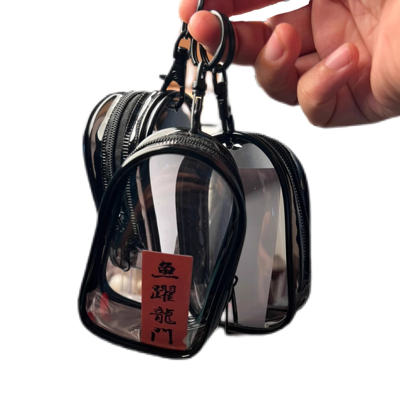 Transparent Mystery Box Cosmetic Bag Keychain Bag Storage Case Zipper Clear Makeup Bags Beauty Case Travel Make Up Organizer