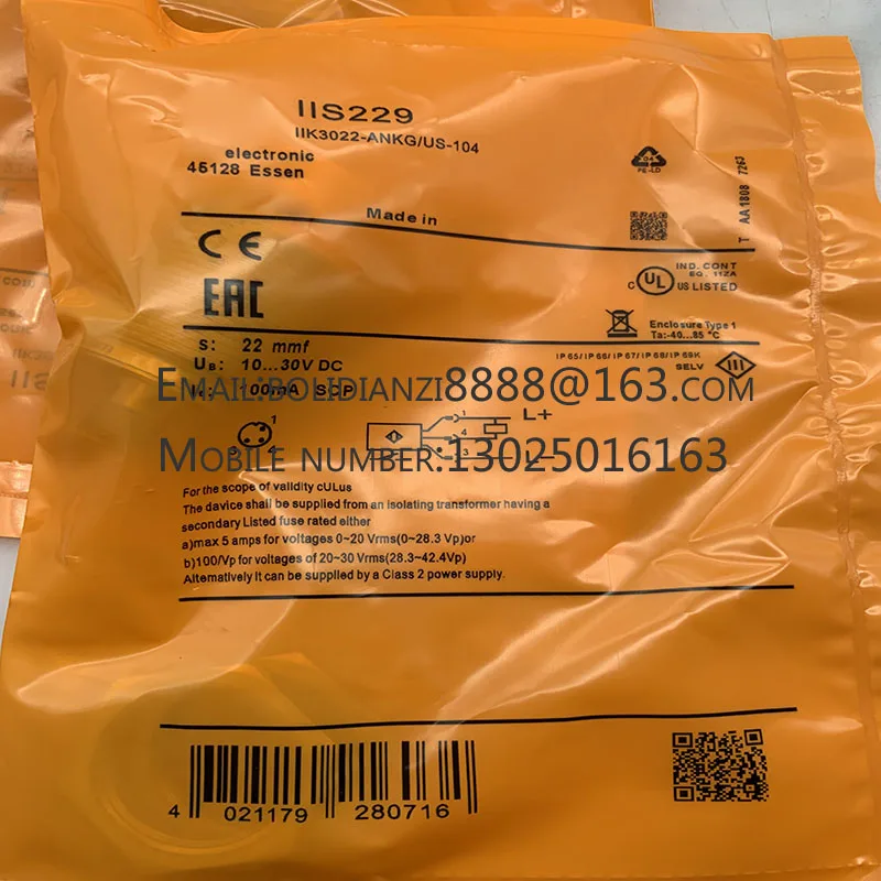 

Новый датчик приближения IIS227 IIS228 IIS229 IIS230 IIS231 в наличии