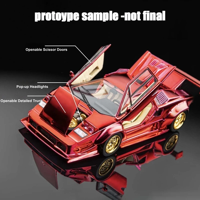 TopArt 1:64 Scale Countach LB Works 2025 HEC Beijing Special