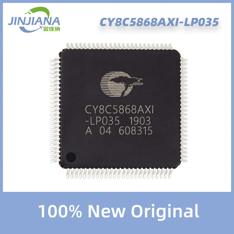 

Флэш-микроконтроллер CY8C5868AXI-LP035 100-TQFP, 32-битный чип IC MCU, интегральная схема, одноъядерный, 67 МГц, 256 Кб