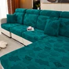 PLUSH sofa cushion cover for normal sofa L shape sofa chaselong slipcovers stretch jacquard flower home decoration 5
