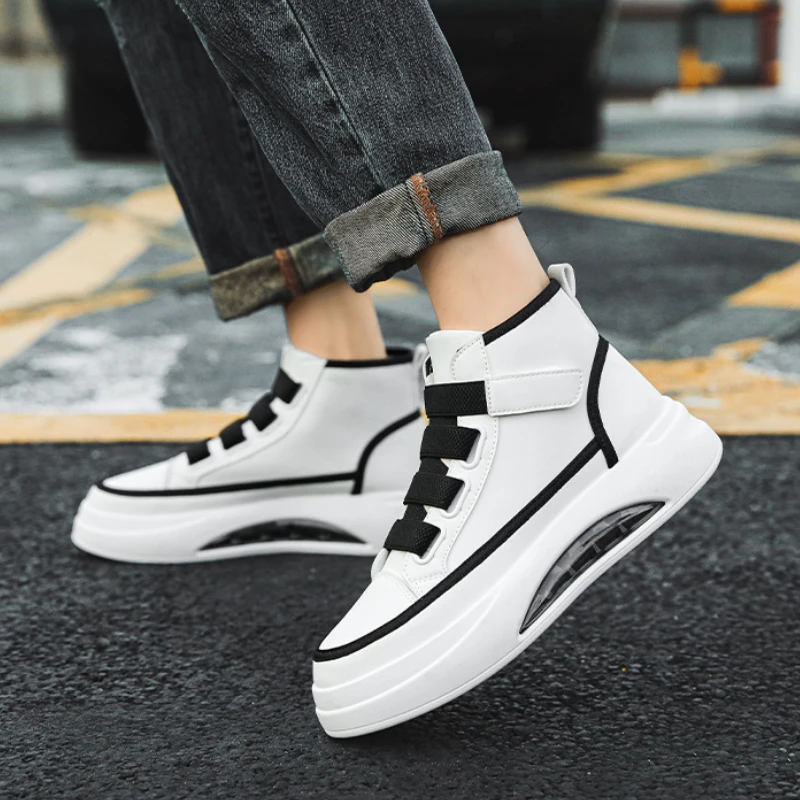 Luxury High Top Men Shoes Fashion Air Cushion Men Sneakers