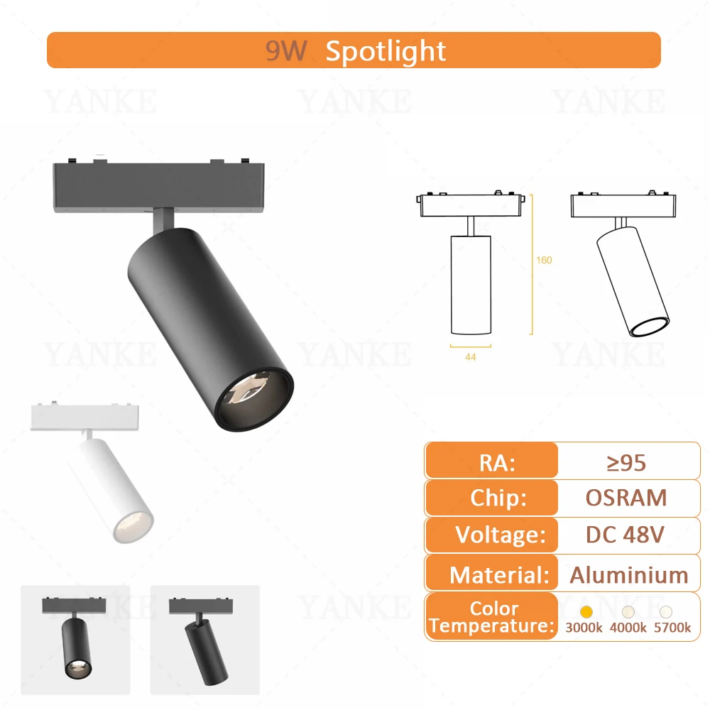 ตัวเลือกสินค้า ไฟราง LED แม่เหล็ก 6 มม. ทันสมัย ปลอดภัย ติดตั้งง่าย