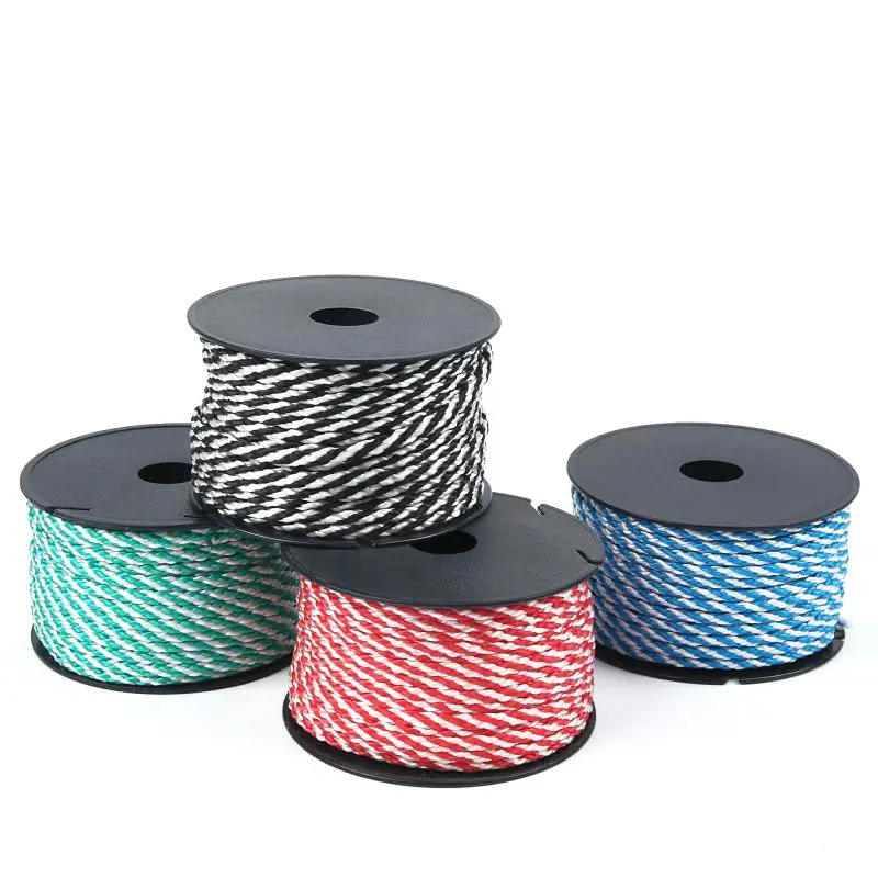 Utility Polypropylene Cord 8 Braided PP Rope Home Decor Craft DIY Hang Tag Christmas Gift Packing Multipurpose String 3mmx20m
