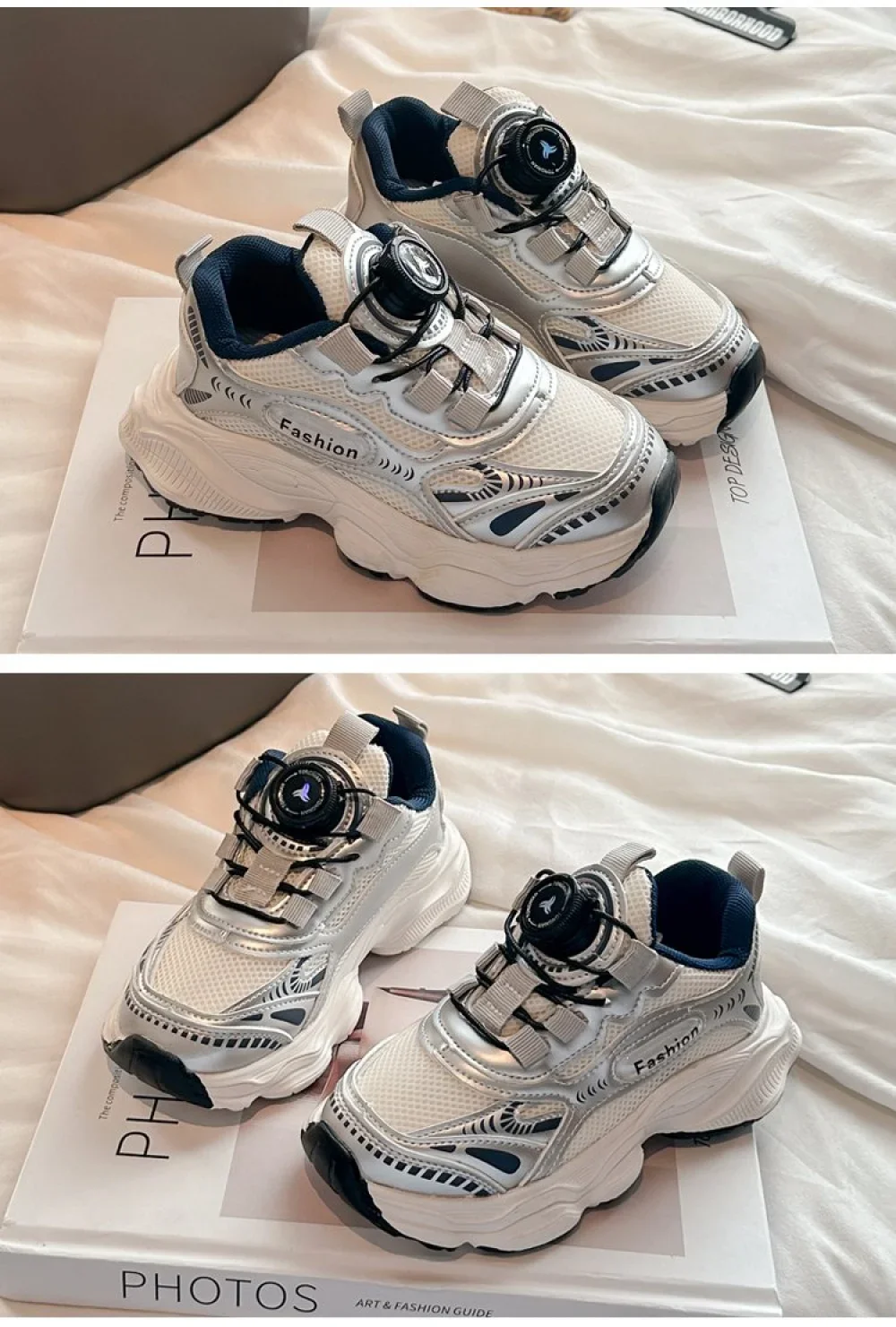 أحذية رياضية عصرية للأطفال 2026 من الجلد الصناعي، أحذية رياضية للمراهقين والأطفال، مريحة وقابلة للتنفس، أحذية جري للأولاد والبنات