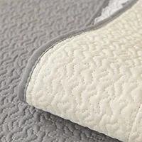 1pc Simple Quilted Sofa Cover with Lace Decor Couch Cushion Cover for Living Room Sofa Towel, Four Season Anti-Slip Slipcover 2