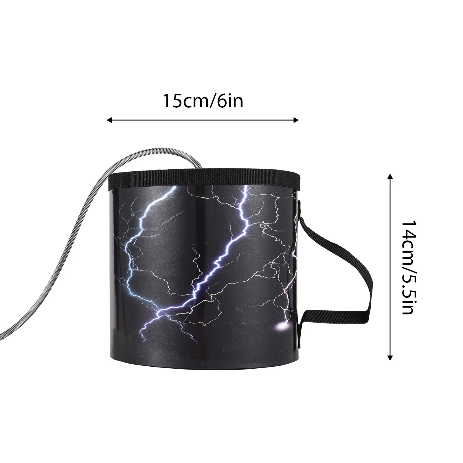 6 Inch Thunder Drum Imitation Thunder Stage Performance Props Sound Effect Instrument Drum Percussion Instrument