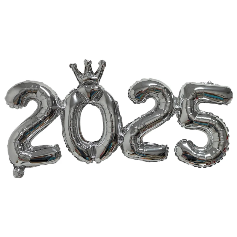 Elegant 2026 Foil Balloon Set for New Year's Eve Party & Festive Decor