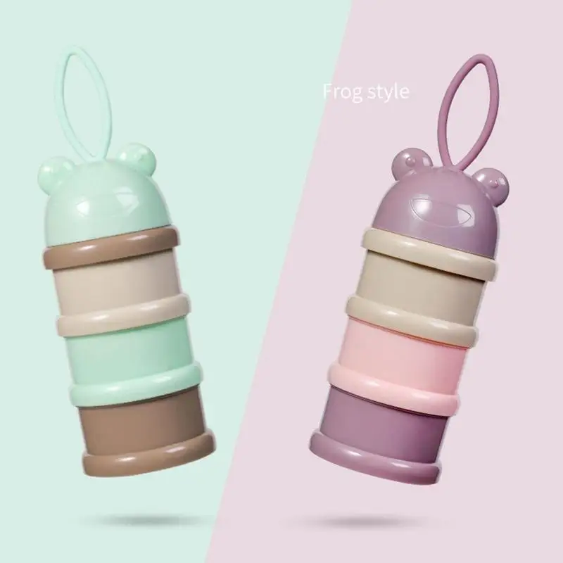 

Stackable Formula Dispenser Portable Baby Milk Powder Container Detachable 3 Layer Milk Powder Dispenser Box Milk Storage cups
