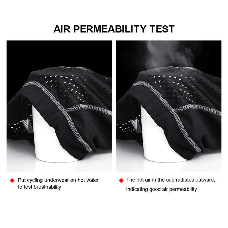 X-TIGER Men Cycling Shorts Summer Cycling Underwear Breathable Mesh Bicycle Underpants Shockproof Gel Pad Riding Bike Shorts Cycling Underwear