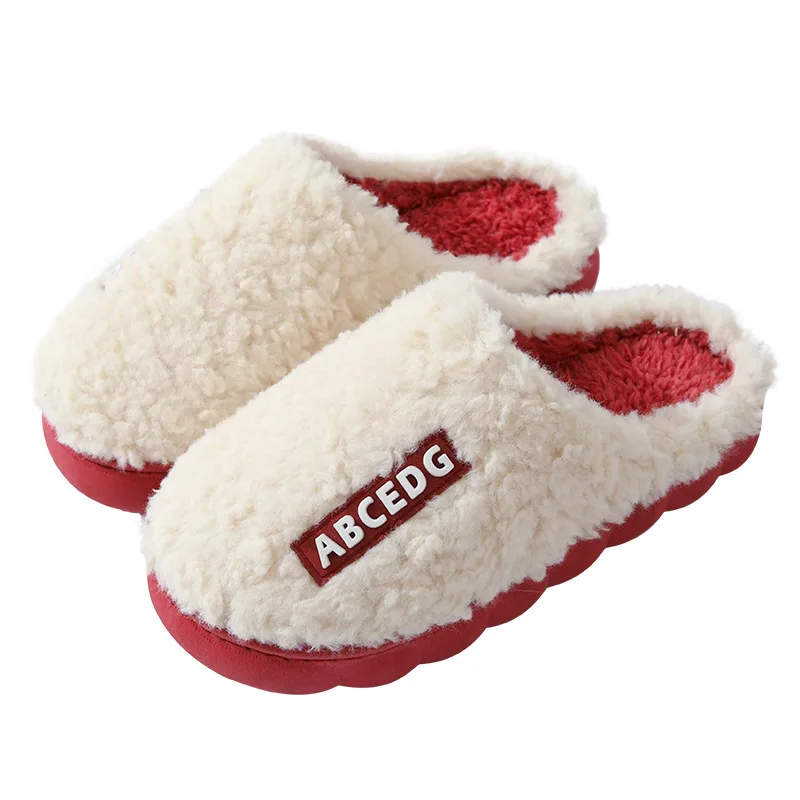Women Slippers Fashion Winter Warm Plush Sides Indoor Slippers for Men and Women High Quality
