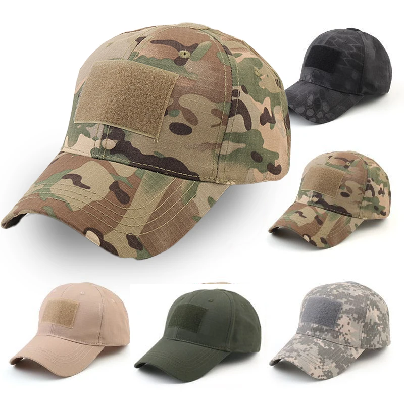 Camouflage Hat Adult Childrens College Student Militarily Training Wind Dust Sunshade Sun Protection
