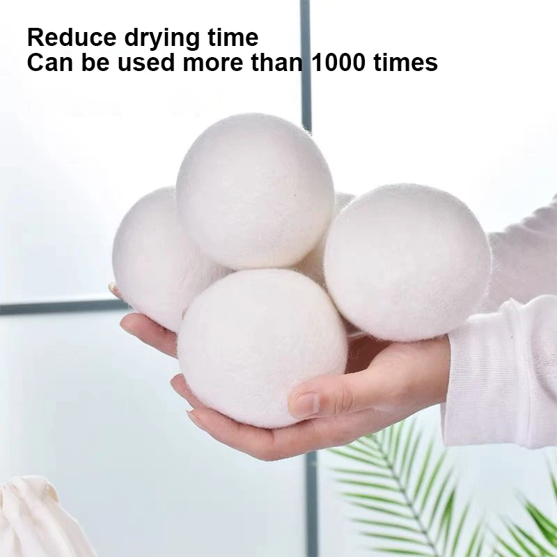 Sèchelinge en laine chaude,boule à linge réutilisable,accessoires de machine à laver,5cm,1